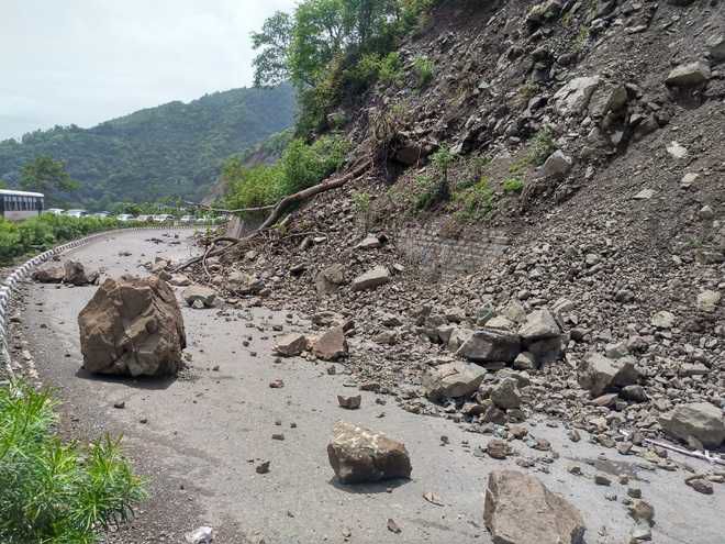 Landslide blocks Kishtwar-Paddar Road as rain hits parts of Jammu