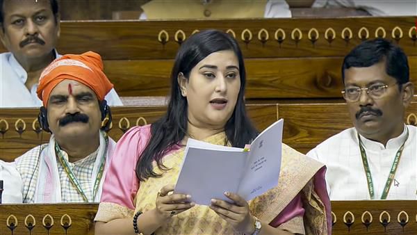 Like mother, like daughter: Bansuri Swaraj’s first Lok Sabha speech evokes memories of Sushma Swaraj